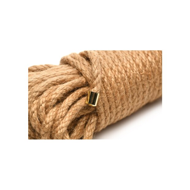 XR Brands Premium braided jute rope 30 cm brown