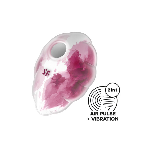 Vibromasseur Satisfyer Cloud Dancer - Rouge imprimé