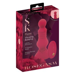 Sectret kisses rosebud anal plug red 4.1 cm