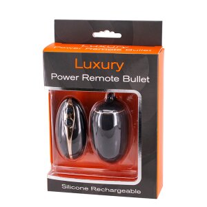 Seven Creations Luxury Power Remote Bullet Vibro-Ei Schwarz