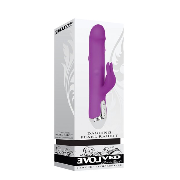 Evolved Dancing Pearl Rabbit Vibrator Lila 23,5 cm