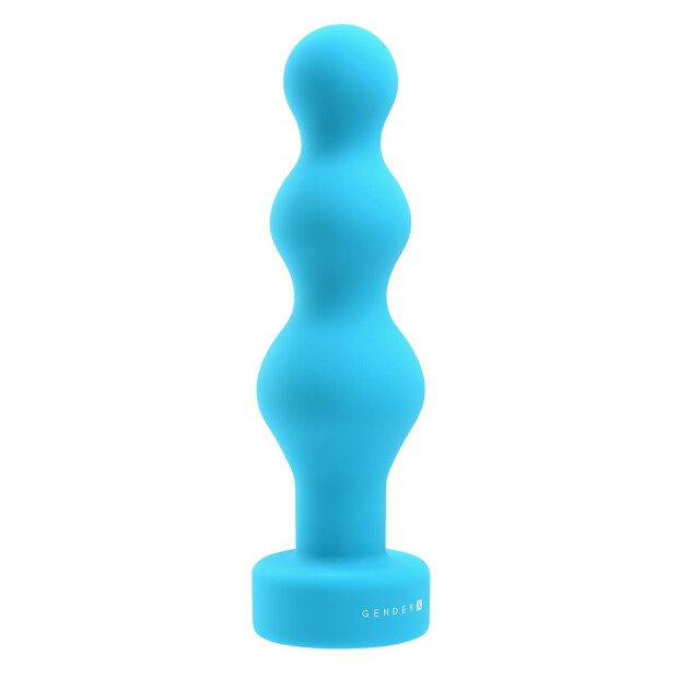 Gender X Plugged Up Vibrator Türkis 13,6 cm ⌀ 3,9 cm