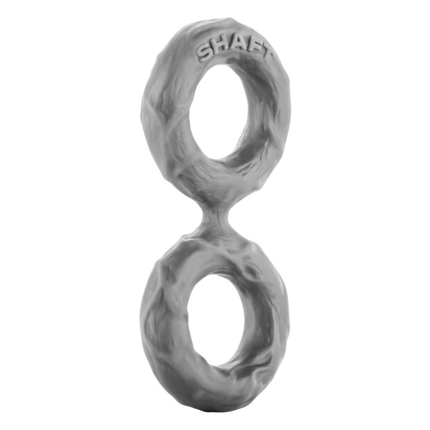 Shaft Double C-Ring Large Penisring Grau