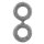 Shaft Double C-Ring Large Penisring Grau