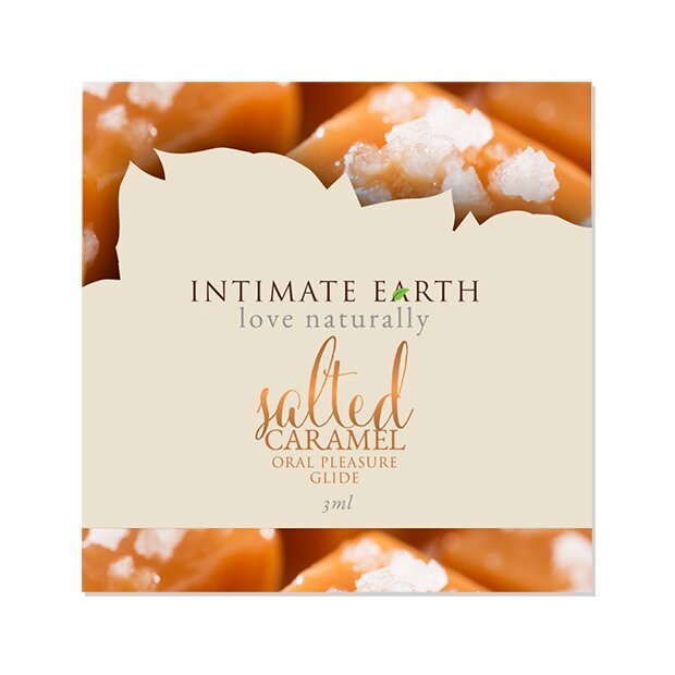 Intimate Earth Natural Flavors Glide Salted Caramel Foil 3 ml