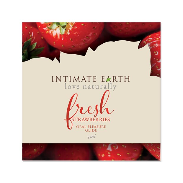 Intimate Earth Natural Flavors Glide Fresh Strawberries 3 ml