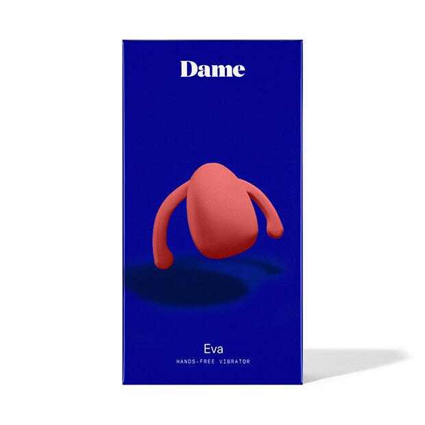 Dame Products Eva II Hands-Free Vibrator Orange 6,3 cm