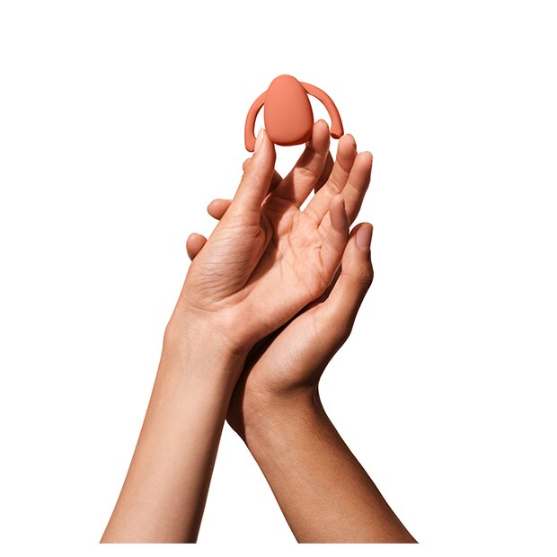 Dame Products Eva II Hands-Free Vibrator Orange 6,3 cm