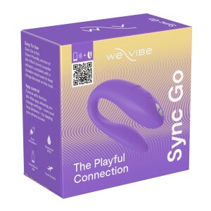 WE-VIBE Sync Go Paarvibrator Lila 7,7 cm ⌀ 3 cm