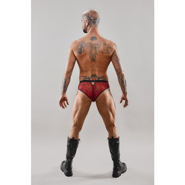 Regnes Fetish Planet REAndres001 Slip brésilien avec trou rouge S