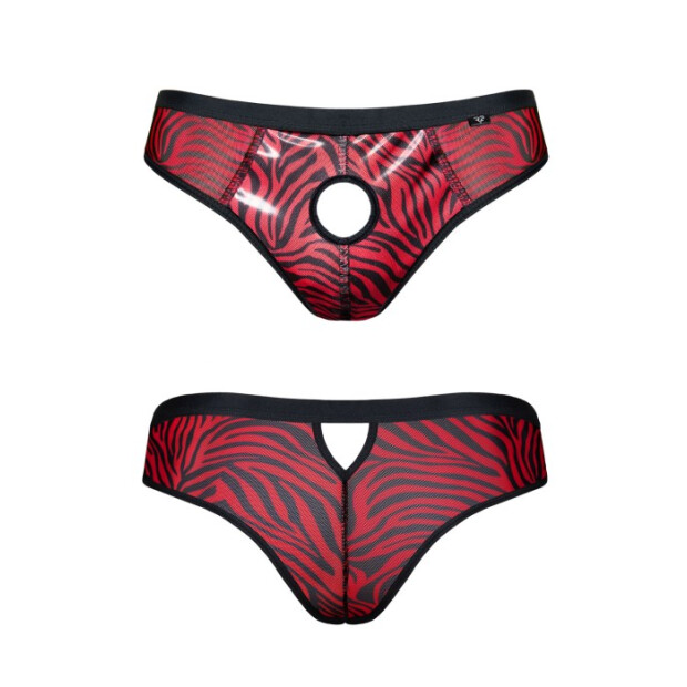 Regnes Fetish Planet REAndres001 Slip brésilien avec trou rouge S