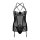 2PC Garter Dress and String Black S/M - L/XL