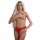 Ella crotchless cheeky panty Red S/M