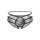 Jade crotchless bikini panty Black S/M