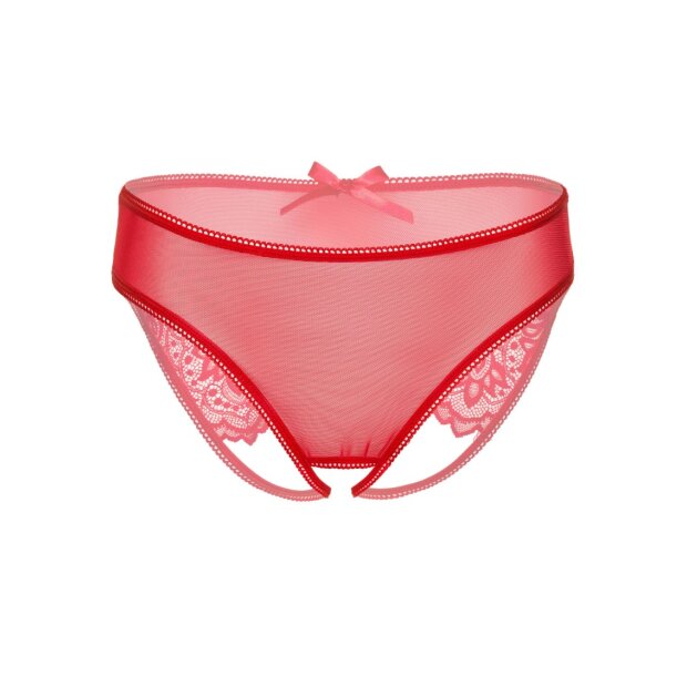Nicolette crotchless panty Red S/M - L/XL
