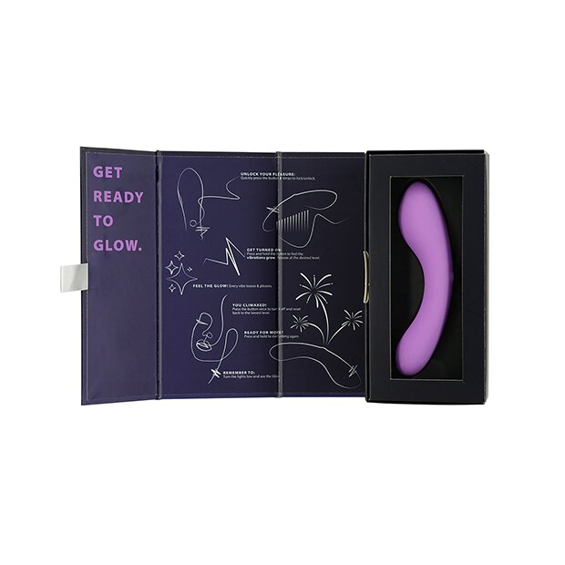 Swan Mini Swan Wand Glow In The Dark Vibrator Lila 12,1 cm