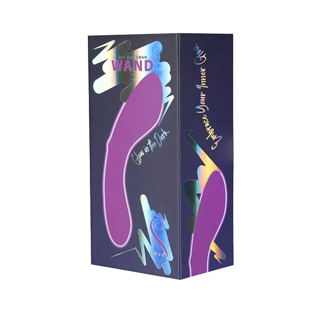 Swan Mini Swan Wand Glow In The Dark Vibrator Lila 12,1 cm