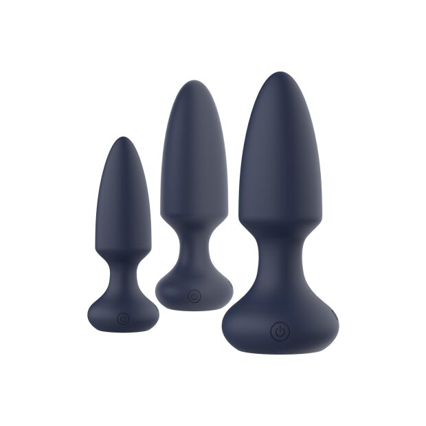Dream Toys Startroopers Mars Vibration Anal Plug Training Set blue