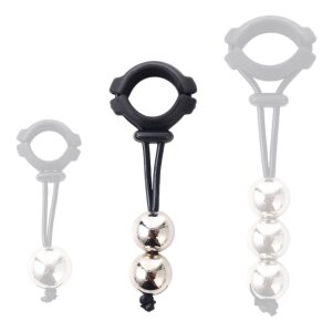 KINKgear Metal Beads Ring Testicle Weight Medium 140g