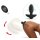 Kinky Puppy Vibrating Plug with White Tail Curve 9 x 3.7cm | Tail 30cm