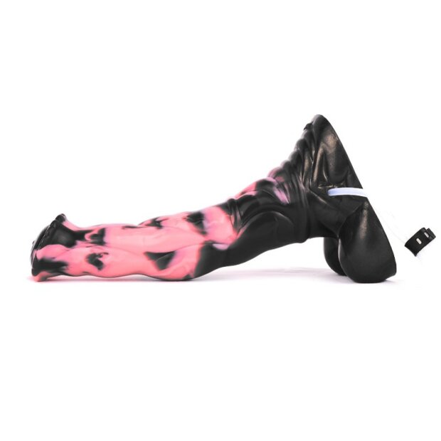 Bad Horse Haytos Abspritz Dildo Rosa und Schwarz 22 cm
