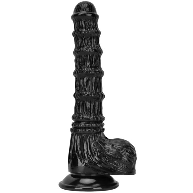 ToppedMonster Bamboo Dildo S Spezialdildo Schwarz 16 cm