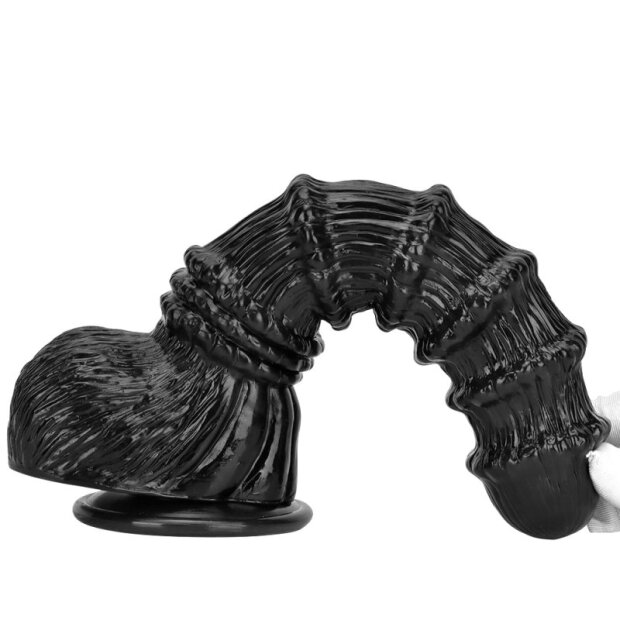 ToppedMonster Bamboo Dildo S Spezialdildo Schwarz 16 cm