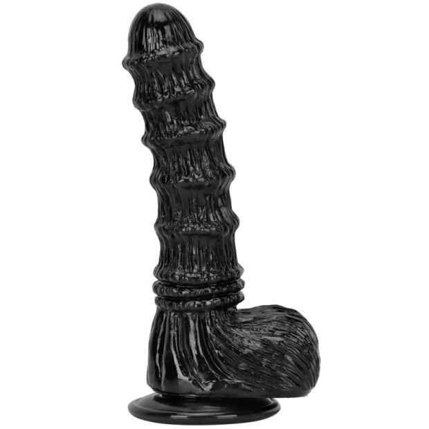 ToppedMonster Bamboo Dildo Medium Spezialdildo Schwarz 18 cm