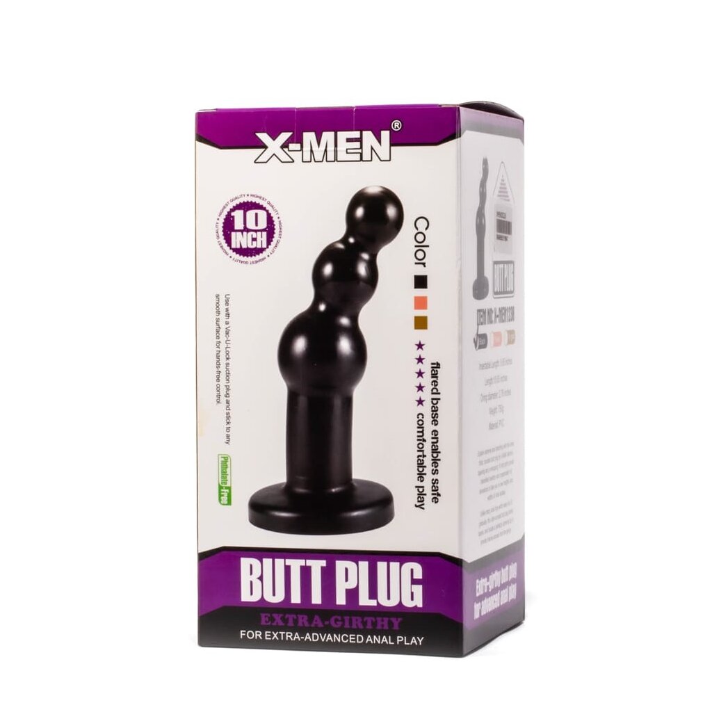 X-MEN Extra Girthy Anal Plug Schwarz ⌀ 7 cm, 29,95 €