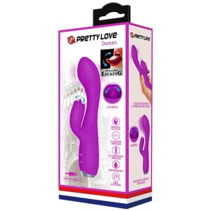 Pretty Love Doreen Purple 2 G-spot vibrator with clitoral...