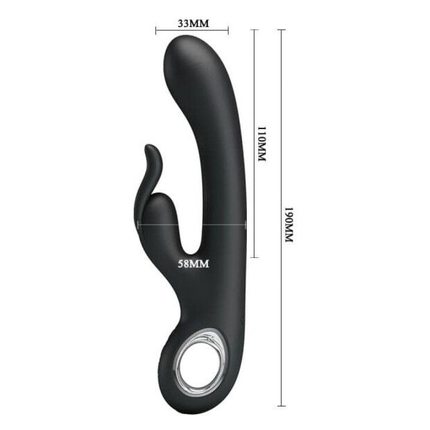 Pretty Love Carina Rabbit Vibrator black