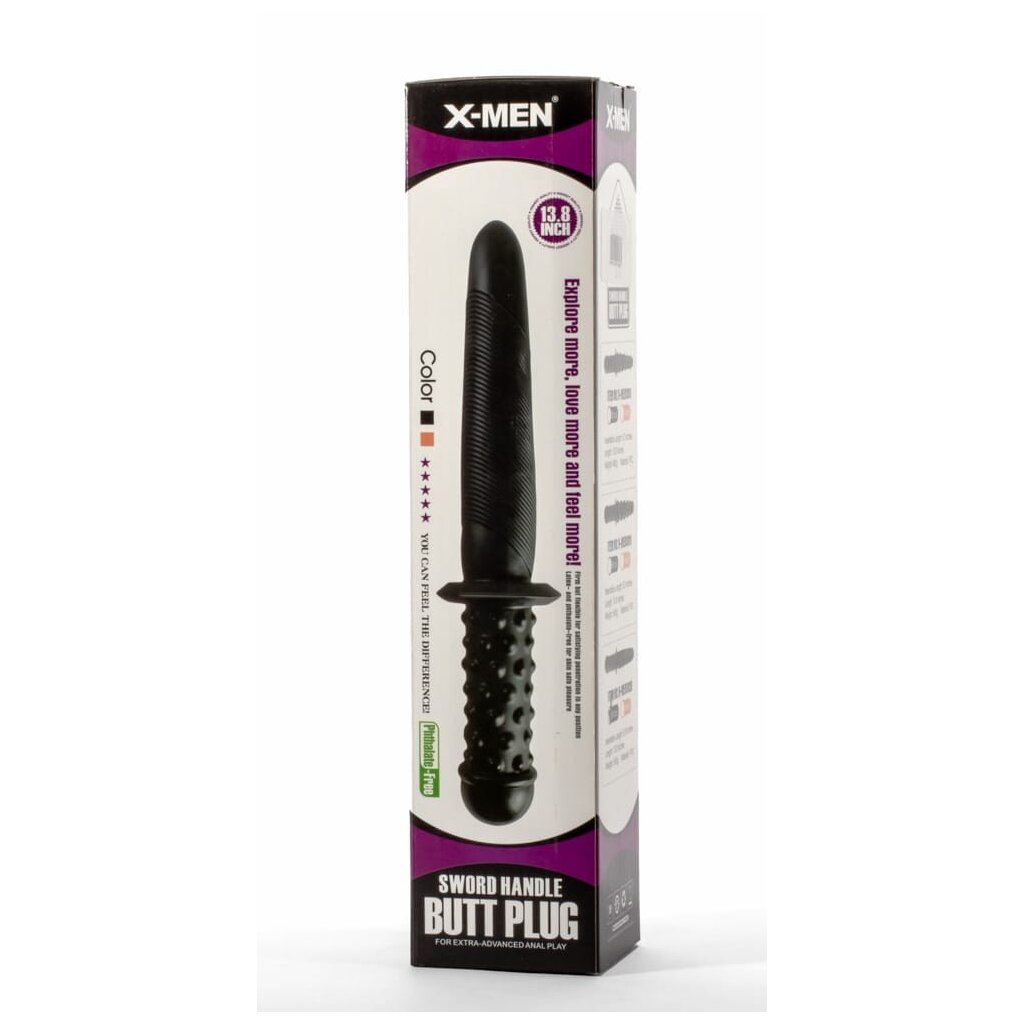 X-MEN Anal Plug with Sword Handle Black II, 19,95 €