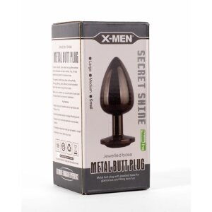 X-MEN Secret Shine Metal Butt Plug Gun Colour S 2,7 cm