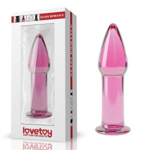 Lovetoy Glas Dildo Romance Pink Analplug ⌀ 3,5 cm