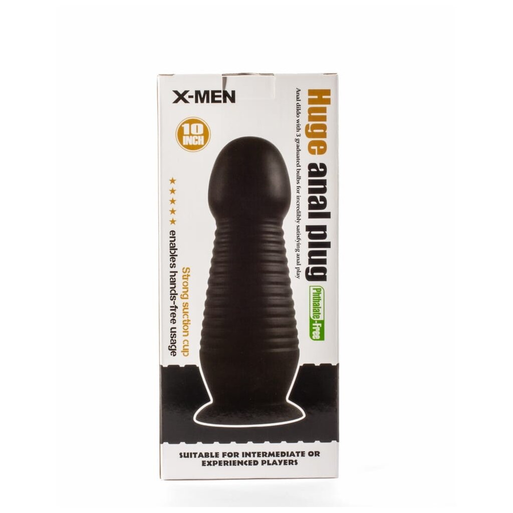 X-MEN Huge Anal Plug Black, 29,95