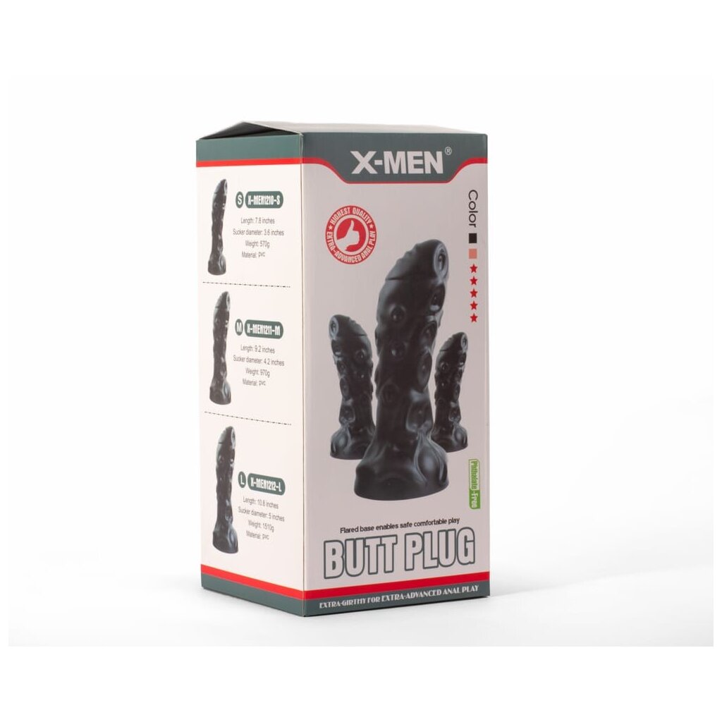 anal plug material X-MEN Monster 1 Anal Plug L Schwarz ⌀ 9 cm, 46,95 €