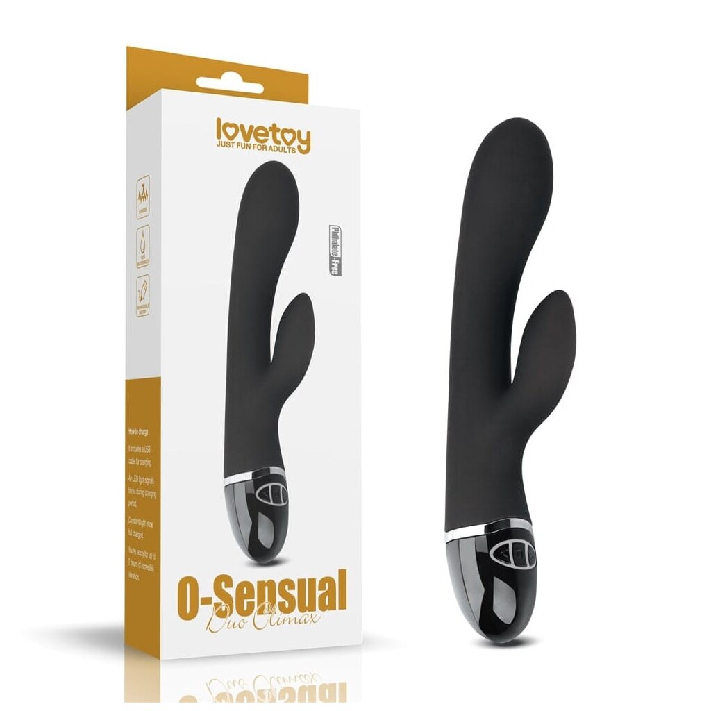 Lovetoy Vibromasseur O-Sensual Clit Duo Climax noir, 31,95