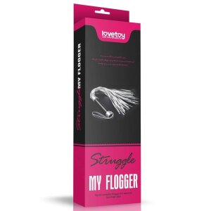 Lovetoy Struggle My Flogger Argent / Noir