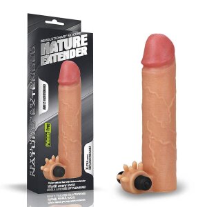 Lovetoy Add Silikone Extender vibrierend Beige 19,3 cm ⌀...