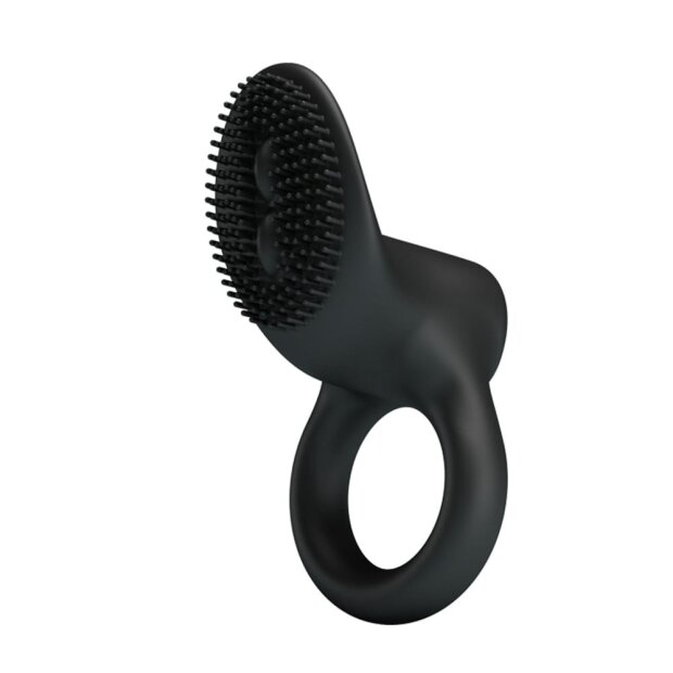 Pretty Love Cobra Penis Ring mit Klitoris Stimulation Vibrator Schwarz ⌀ 2,6 cm