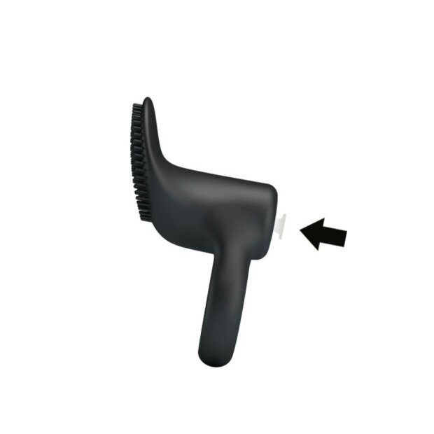 Pretty Love Cobra Penis Ring mit Klitoris Stimulation Vibrator Schwarz ⌀ 2,6 cm