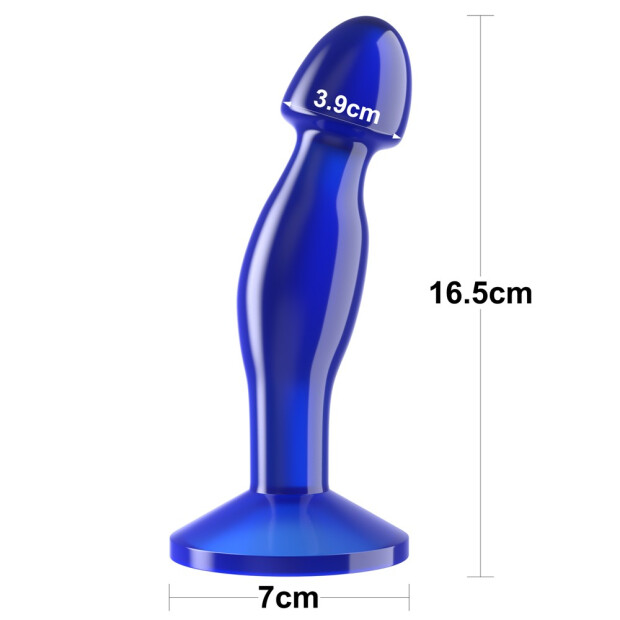 Lovetoy Flawless Clear Prostate Plug Bleu 3,9 cm