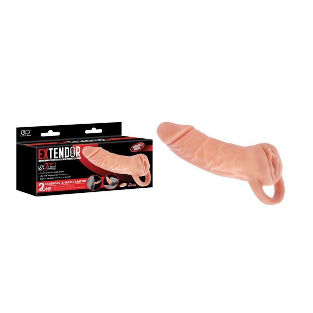 NMC Extendor 7" TPR 2 In 1 Extender & Masturbator 17,5 cm