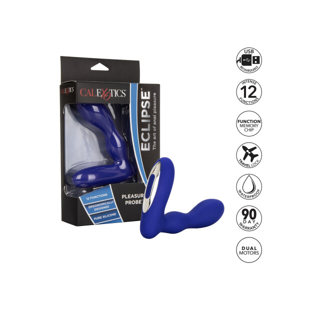 CalExotics Eclipse Pleasure Probe Prostatamassager Blau ⌀ 3,25 cm