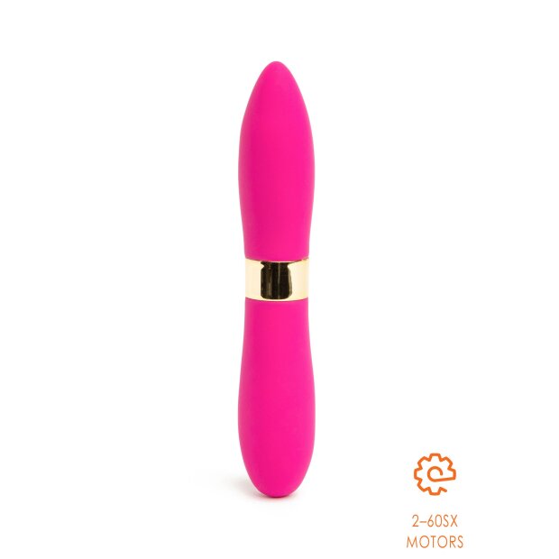 NU Sensuelle Bullets Deux Double-Ended Vibrator Pink 16 cm ⌀ 2,8 cm