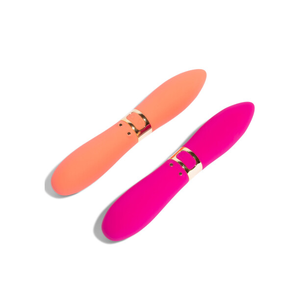 NU Sensuelle Bullets Deux Double-Ended Vibrator Pink 16 cm ⌀ 2,8 cm