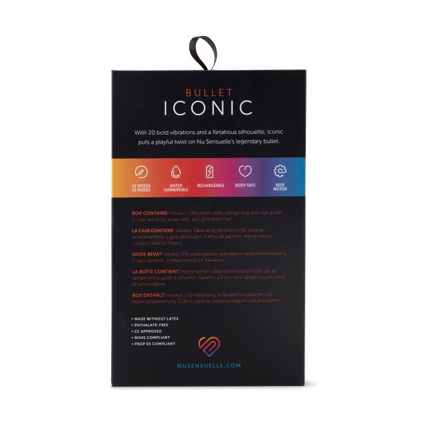 NU Sensuelle Iconic Bullet Mini Vibrator Pink 9 cm ø 1,95 cm