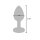TOYTOY The Glider Vibro Anal Plug Argent M 3,4 cm