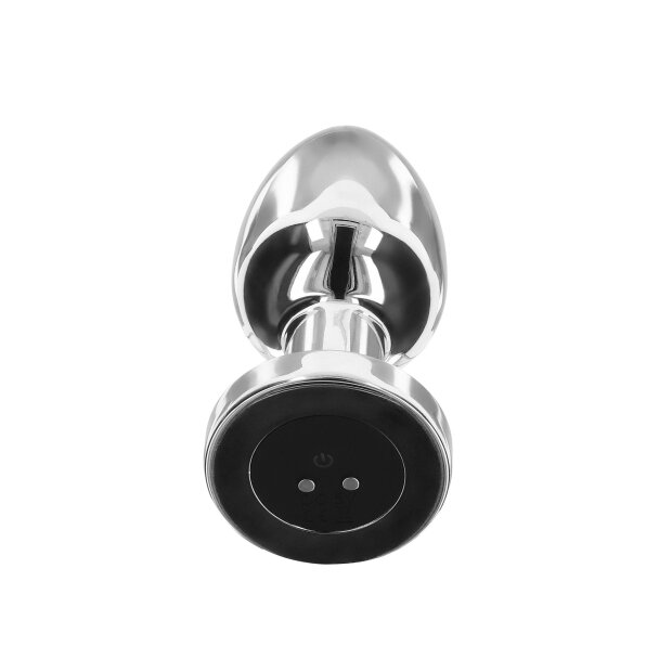 TOYTOY The Glider Vibro Anal Plug Argent L 4,1 cm