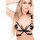 Kinky Diva Open Diva Bra & Necklace black